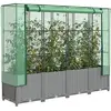 vidaXL Jardinière surélevée avec housse aspect rotin 160x40x138 cm