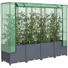 vidaXL Jardinière surélevée avec housse aspect rotin 160x40x138 cm