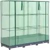 vidaXL Jardinière surélevée avec housse aspect rotin 120x40x123 cm