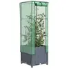vidaXL Jardinière surélevée avec housse aspect rotin 40x40x139 cm