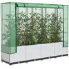 vidaXL Jardinière surélevée avec housse aspect rotin 160x40x138 cm