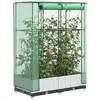 vidaXL Jardinière surélevée avec housse aspect rotin 80x40x123 cm