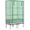 vidaXL Jardinière surélevée avec housse aspect rotin 80x40x140 cm
