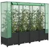 vidaXL Jardinière surélevée avec housse aspect rotin 160x40x138 cm