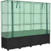 vidaXL Jardinière surélevée avec housse aspect rotin 160x40x153 cm