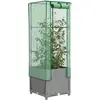 vidaXL Jardinière surélevée avec housse aspect rotin 40x40x139 cm