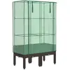 vidaXL Jardinière surélevée avec housse aspect rotin 80x40x140 cm