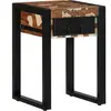 vidaXL Table d'appoint multicolore 35x35x50cm bois massif récupération