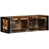 vidaXL Meuble TV multicolore 80x30x25 cm bois de récupération solide
