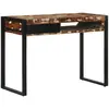 vidaXL Bureau multicolore 100x50x75 cm bois massif de récupération