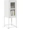 vidaXL Buffet blanc 36x39x107 cm acier laminé à froid