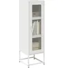 vidaXL Buffet haut blanc 36x39x123 cm acier laminé à froid