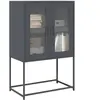 vidaXL Buffet haut anthracite 68x39x107 cm acier
