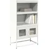 vidaXL Buffet haut blanc 68x39x123 cm acier