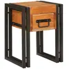 vidaXL Table d'appoint 30 x 30 x 40 cm Bois d'acacia massif et métal