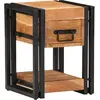 vidaXL 2 Tables De Chevet Vidaxl 30x30x40 Cm En Bois D'acacia Massif