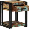 vidaXL Table De Chevet Vidaxl 40x40x50 Cm En Bois Massif Récupéré