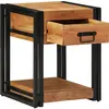 vidaXL Table De Chevet Vidaxl 40x40x50 Cm En Bois D'acacia Massif