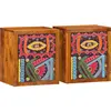 vidaXL Cabinet de chevet avec tiroir 2 pcs Marron 35 x 30 x 40 cm
