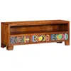 vidaXL Meuble TV multicolore 110x30x40 bois d'acacia massif