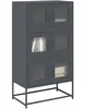 vidaXL Buffet haut anthracite 68x39x123 cm acier