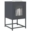 vidaXL Table de chevet anthracite 36x39x60,5 cm acier laminé à froid