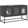 vidaXL Meuble TV noir 100,5x39x60,5 cm acier laminé à froid