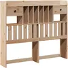 vidaXL Tête de lit avec rangement 135 cm bois massif de pin