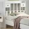 vidaXL Tête de lit avec rangement blanc 75 cm bois massif de pin