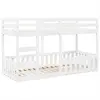 vidaXL Lit superposé Blanc 80x200 cm Bois de pin massif