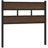 vidaXL Tête de lit chêne marron 100 cm acier et bois d'ingénierie