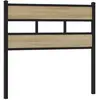 vidaXL Tête de lit chêne sonoma 107 cm fer et bois d’ingénierie