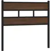vidaXL Tête de lit chêne marron 135 cm acier et bois d'ingénierie