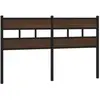 vidaXL Tête de lit chêne marron 160 cm acier et bois d'ingénierie