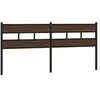vidaXL Tête de lit chêne marron 180 cm acier et bois d'ingénierie