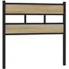 vidaXL Tête de lit chêne sonoma 90 cm fer et bois d’ingénierie