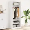 vidaXL Garde-robe blanc 80x50x200 cm bois d'ingénierie