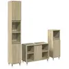 vidaXL Vidaxl Ensemble De Meubles De Salle De Bain 3 Pcs Chêne Sonoma