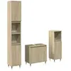 vidaXL Vidaxl Ensemble De Meubles De Salle De Bain 3 Pcs Chêne Sonoma