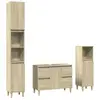 vidaXL Ensemble de meubles de salle de bain 3 pcs chêne sonoma