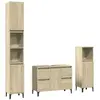 vidaXL Ensemble de meubles de salle de bain 3 pcs chêne sonoma