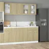vidaXL Ensemble d'armoires de cuisine 4 pcs chêne sonoma