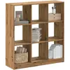 vidaXL Bibliothèque chêne artisanal 102x32x108 cm bois d'ingénierie