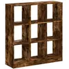 vidaXL Bibliothèque chêne fumé 102x32x108 cm bois d'ingénierie