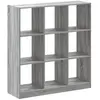 vidaXL Bibliothèque sonoma gris 102x32x108 cm bois d'ingénierie
