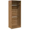 vidaXL Garde-robe chêne artisanal 80x50x200 cm bois d'ingénierie