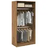 vidaXL Garde-robe chêne artisanal 100x50x200 cm bois d'ingénierie