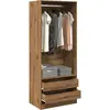 vidaXL Garde-robe chêne artisanal 80x50x200 cm bois d'ingénierie
