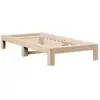 vidaXL Vidaxl Cadre De Lit Sans Matelas 90x190 Cm Bois De Pin Massif
