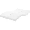 vidaXL Matelas en mousse blanc 120x220 cm 7 zones dureté 20 ILD